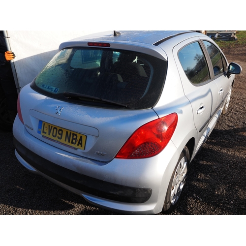 1396 - Peugeot 207 1.4 HDi, 2009. Showing 105000 miles. MOT until 6/7/23, recent service. 2 Owners. Reg. LV... 