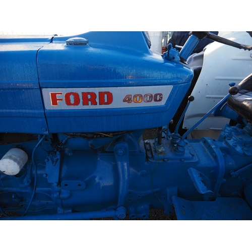 1398 - Ford 4000 tractor. Runs and drives