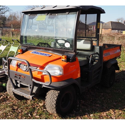 1702 - Kubota RTV 900 4x4 utility buggy. Runs and drives, showing 2651 hours. Keys in office