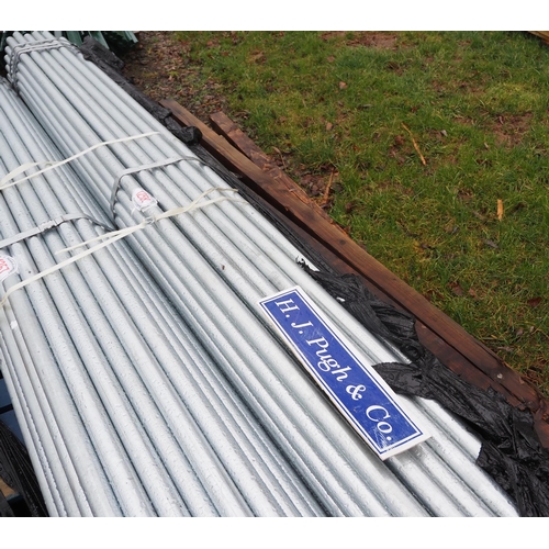 1201 - Galvanised tube 3.2m, 50mm approx. 50
