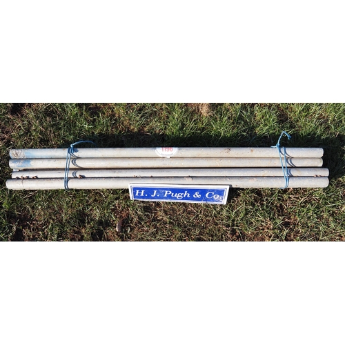 1196 - 5ft Aluminium scaffold poles - 10