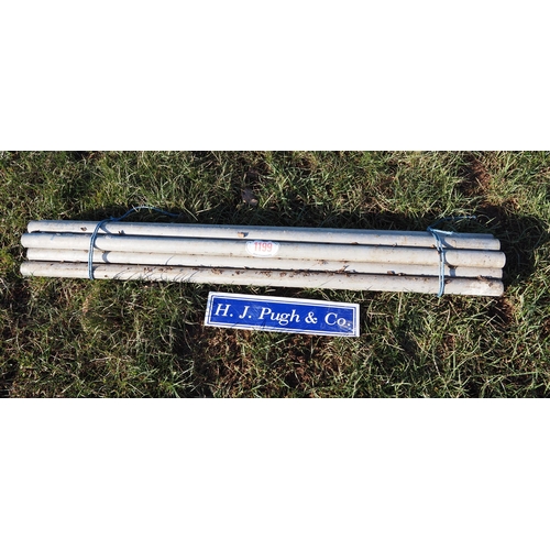 1199 - 5ft Aluminium scaffold poles - 10