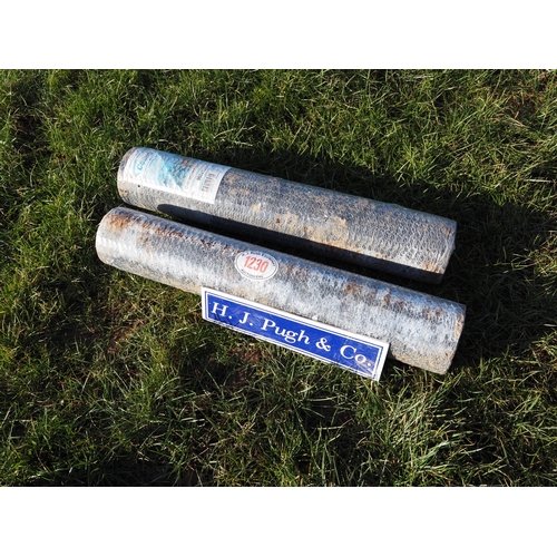 1230 - 2 Rolls of rabbit netting 900x13mmx50m