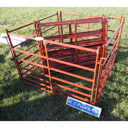 1233 - Painted sheep hurdles 4ft - 10