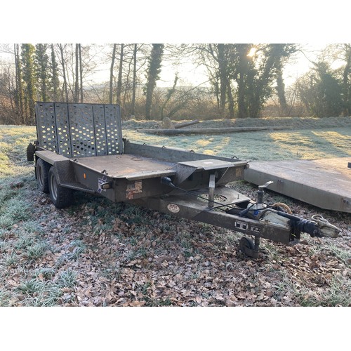 1565 - Ifor Williams GH126BT. 2020. Plant trailer