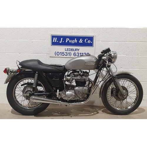 Triumph T140 Cafe Racer Motorcycle. 1971. 750cc. Frame No. 07923 Engine ...