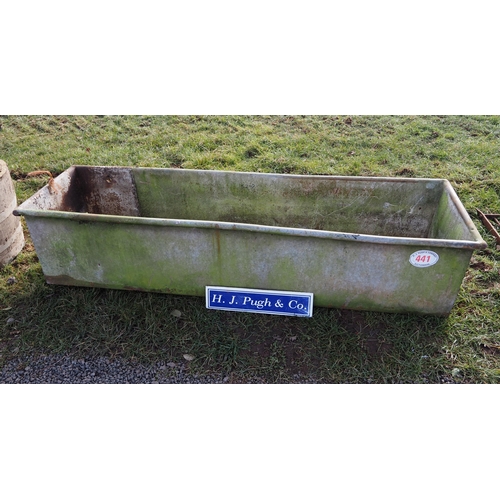 441 - Galvanised water trough 6ft