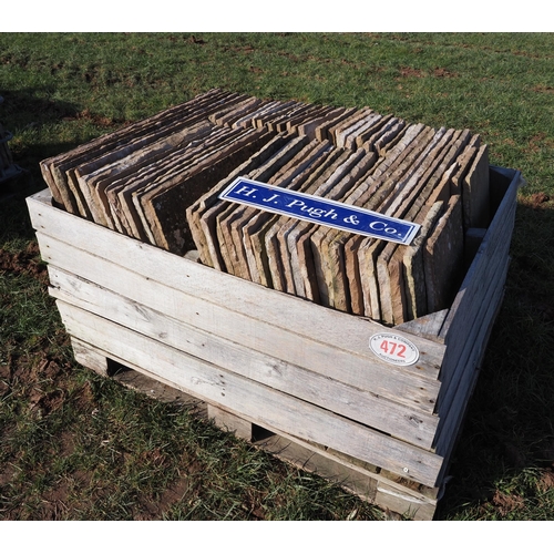 472 - Indian sandstone paving slabs