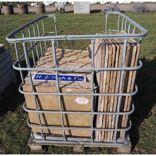 473 - Indian sandstone paving slabs