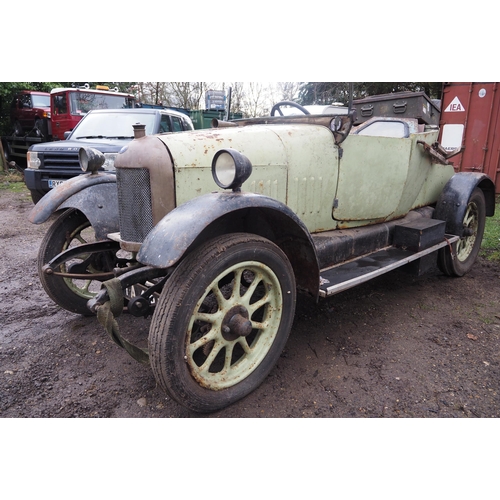 110 - Bullnose Morris 2 seater coupe. 1923. 1595cc. fitted with dickie. In need of restoration. C/w temper... 