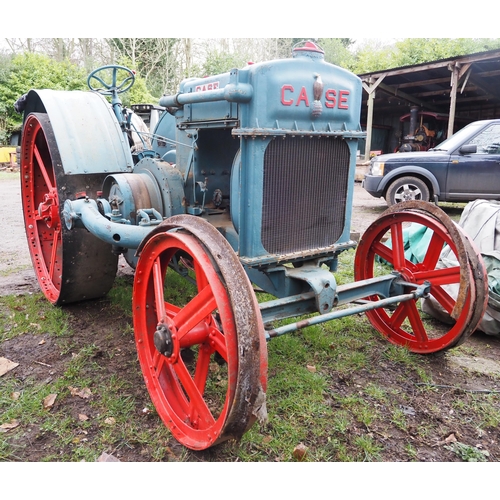 111 - Case 18-32 Crossmotor tractor with spade lugs. Has had recent professional repair to cylinder block.... 