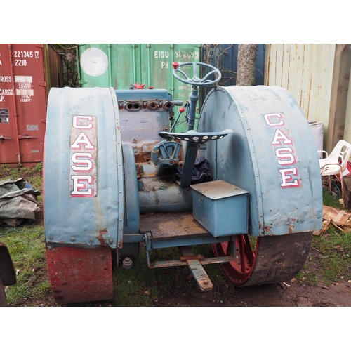 111 - Case 18-32 Crossmotor tractor with spade lugs. Has had recent professional repair to cylinder block.... 