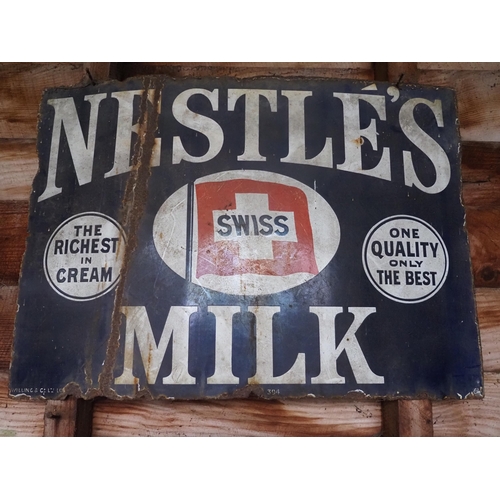 33 - Enamel sign- Nestle's Swiss Milk
