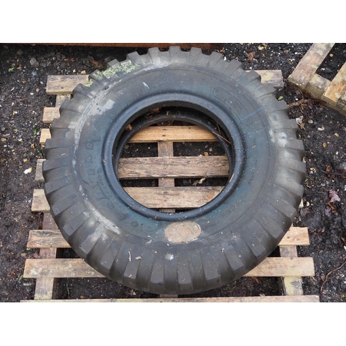 402 - Military Goodyear track rib tyre 9.00-16