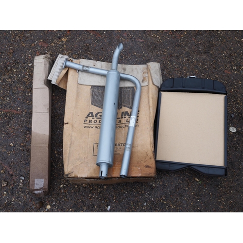 427 - Ferguson radiator, down swept exhaust and  hose kit (NOS)