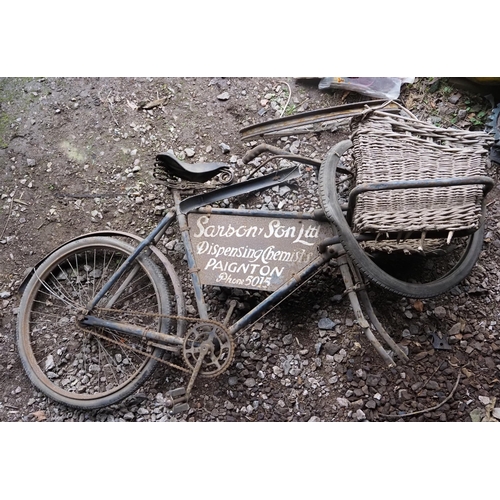 63 - Tradesman Chemist delivery bike in need of repair