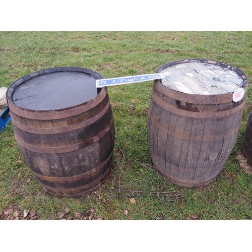 660 - Wooden cider barrels - 2