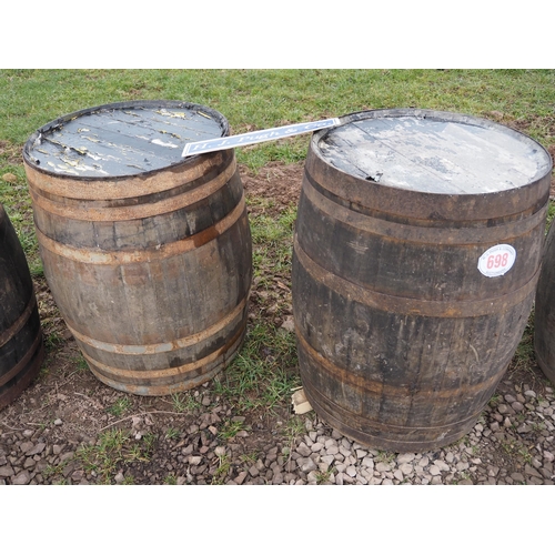 698 - Wooden cider barrels - 2