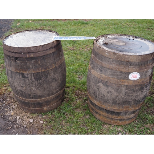 700 - Wooden cider barrels - 2