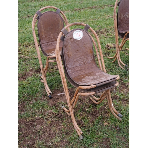 712 - Vintage stackable chairs - 4