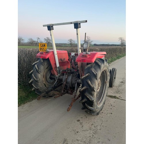 Massey Ferguson 135 Tractor Roll Bar 5080 Hours Nice Original Tractor Reg Gam 855j 5830