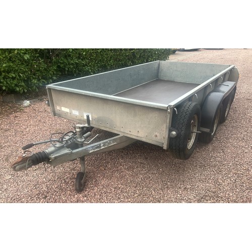 860 - Ifor Williams twin axle trailer