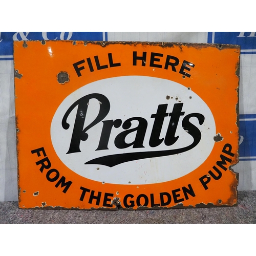 141 - Enamel sign - Pratt's  34x46