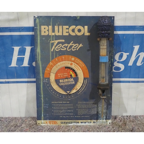 143 - Bluecol antifreeze tester show card  24x18