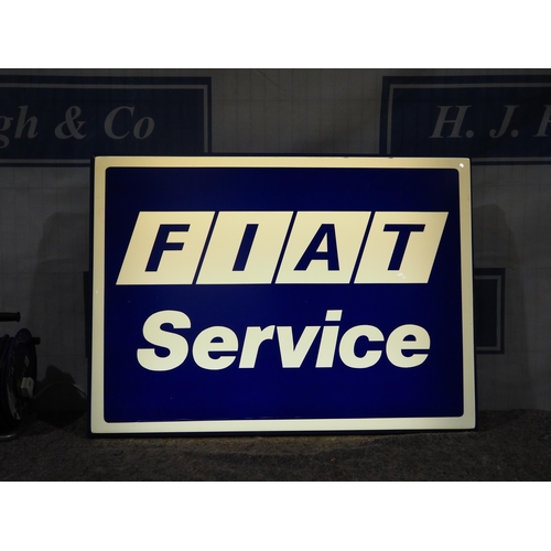 153 - Illuminated sign - Fiat Service 32x44.5