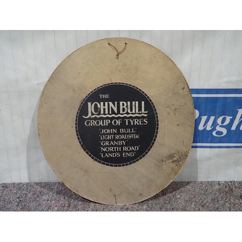 155 - Cardboard sign - John Bull Tyres 27