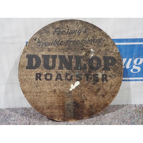 156 - Cardboard sign - Dunlop Roadster 24