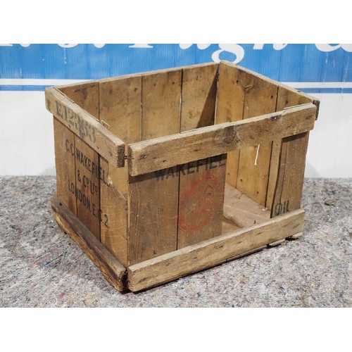 170 - Castrol Wakefield oil bottle crate