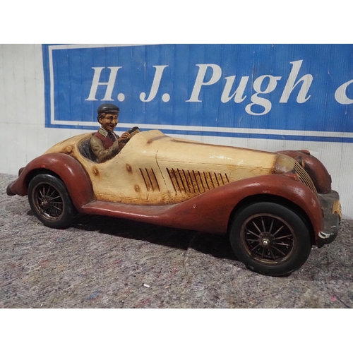 174 - Wooden model Morgan car