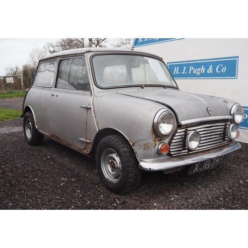 419 - Austin Mini project, 1959, 1275cc.
Very early shell, large round holes in floor, brass door hinges, ... 