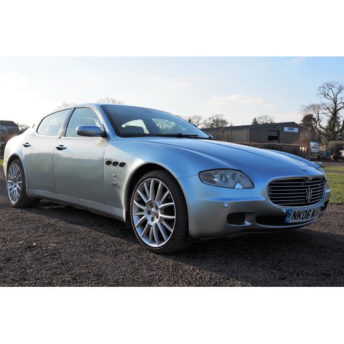Maserati Quattroporte, 2006, 4.2l V8.
Runs and drives, MOT until 30/05/23. Has had a new battery, new oil and filters, new gearbox ECU, new high pressure pump. Good service history. Last serviced at 73545 miles on 21/02/23.
Reg NK06 WUU, V5 and keys