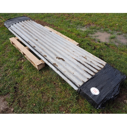 110 - Corrugated roof sheets 120 x 28