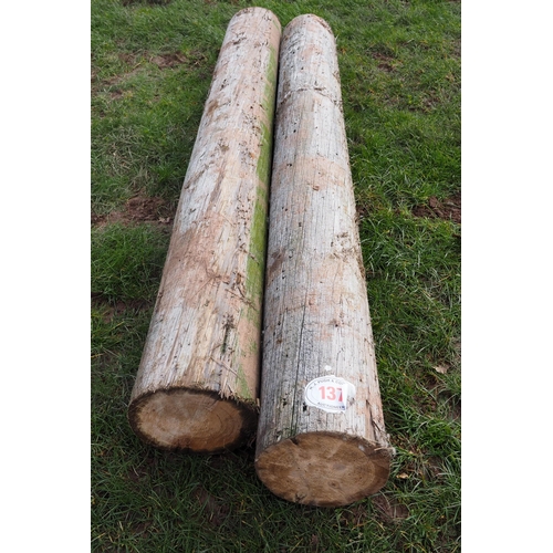 137 - Pair of large gate posts