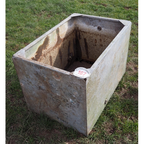 167 - Galvanised water tank 3ft x 2ft