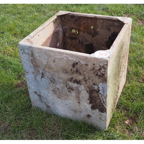 168 - Galvanised water tank 2ft x 2ft