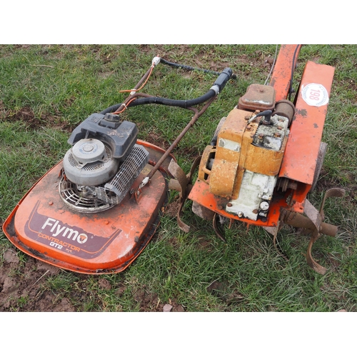 198 - Rotavator and Flymo mower