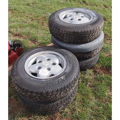 234 - Land Rover wheels and tyres - 5