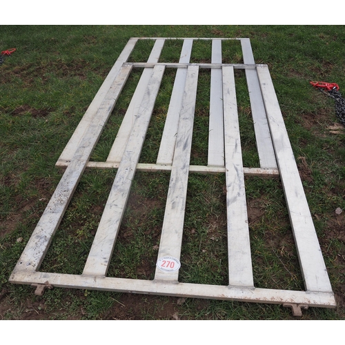 270 - Pair of rear gates from livestock trailer