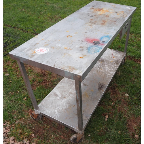 283 - Stainless steel table