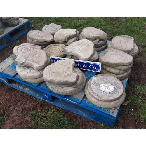 78 - Pallet of stepping stones