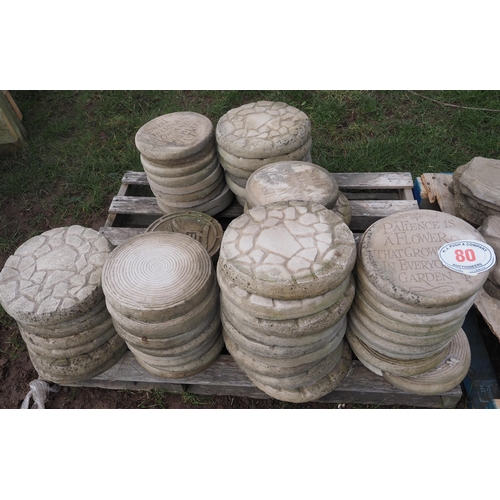 80 - Pallet of stepping stones