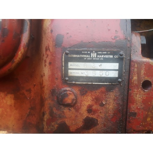 1751 - International 634 tractor. Starts and runs well. Low hours, smokes on start up. Vendor says prior to... 