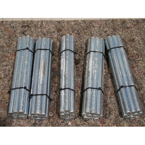 550 - 50 Lengths of threaded bar 300mm long