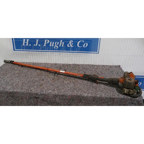 560 - Husqvarna extending pole saw engine unit, shaft and spare drive shafts, parts/repair