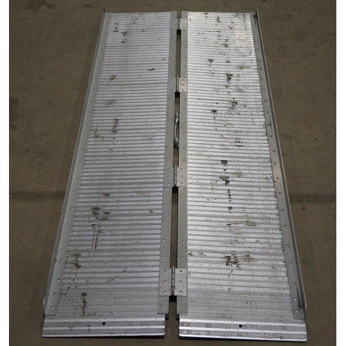 571 - Folding metal ramps 1.8m x 70cm