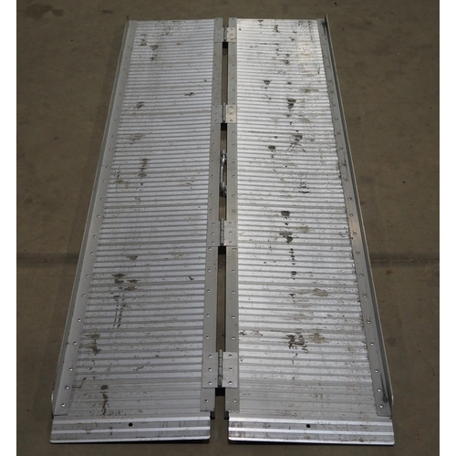 572 - Folding metal ramps 1.8m x 70cm